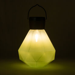 Gem Light Blown Glass Solar LED Lantern
