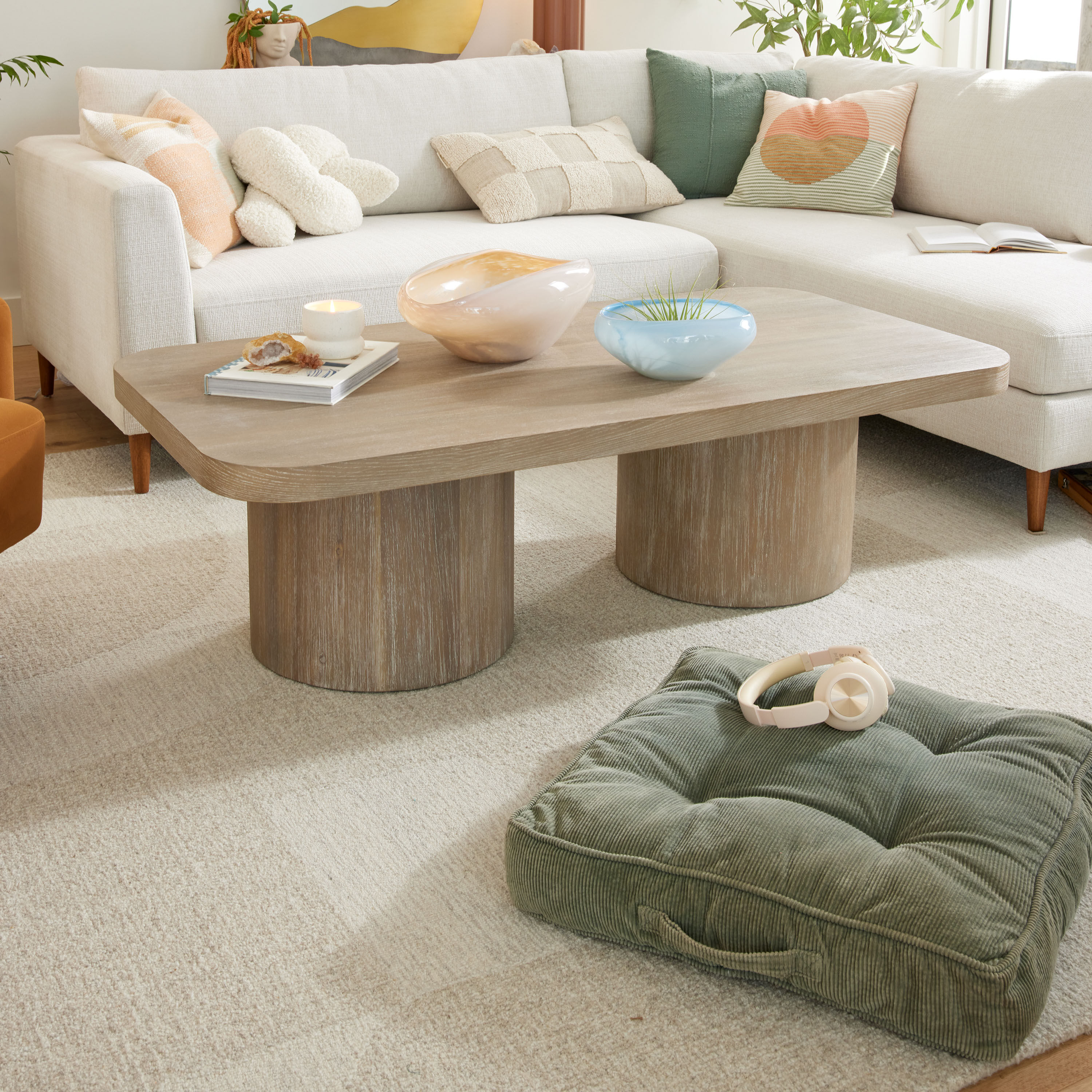 Corduroy floor cushion cheap