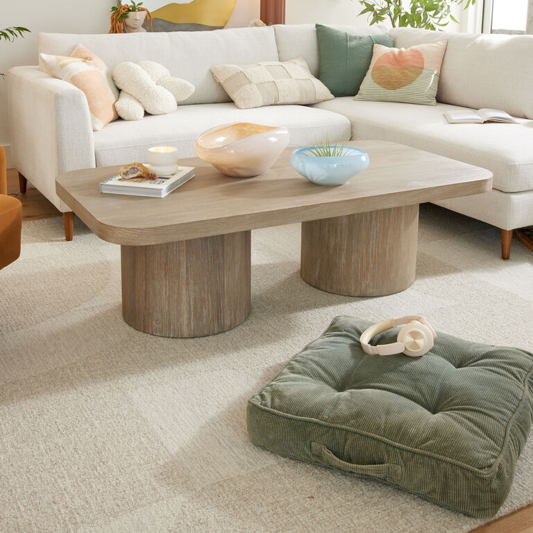 Tufted Corduroy Gusseted Floor Cushion image number 2