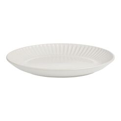 White Whittle Ribbed Salad Plate