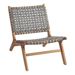 Girona Gray Strap Outdoor Accent Chair