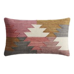 Multicolor Geo Stars Indoor Outdoor Lumbar Pillow