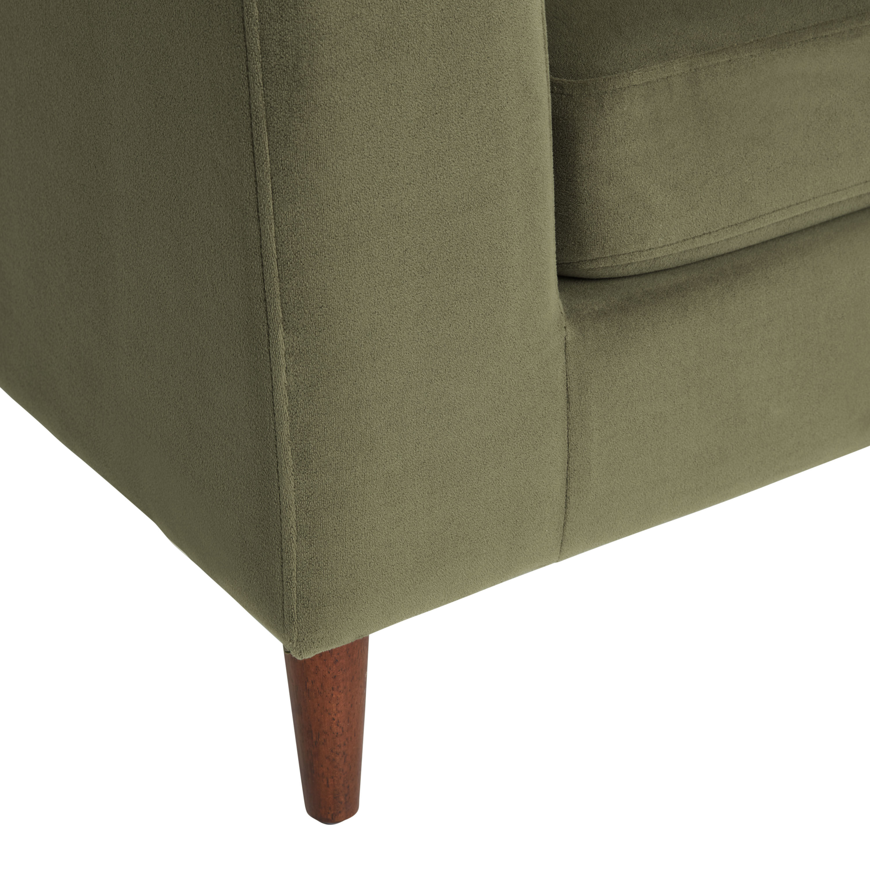 World market outlet green velvet couch