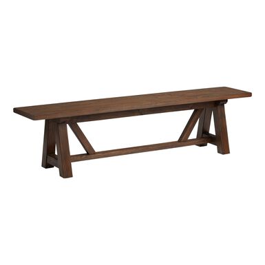 Leona Wood Farmhouse Dining Bench Leona Wood Farmhouse Dining Bench
