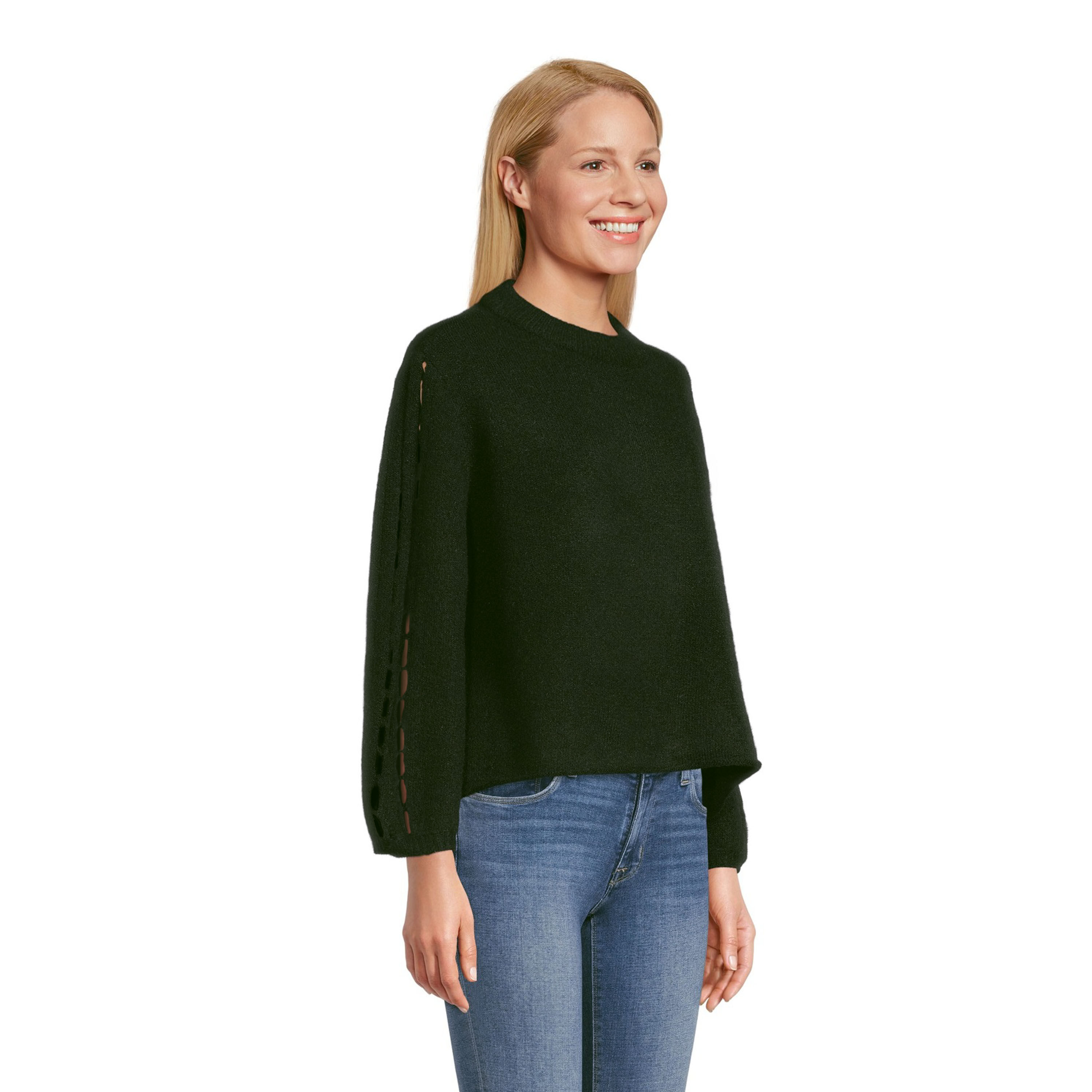 Cut out sale sleeve sweater