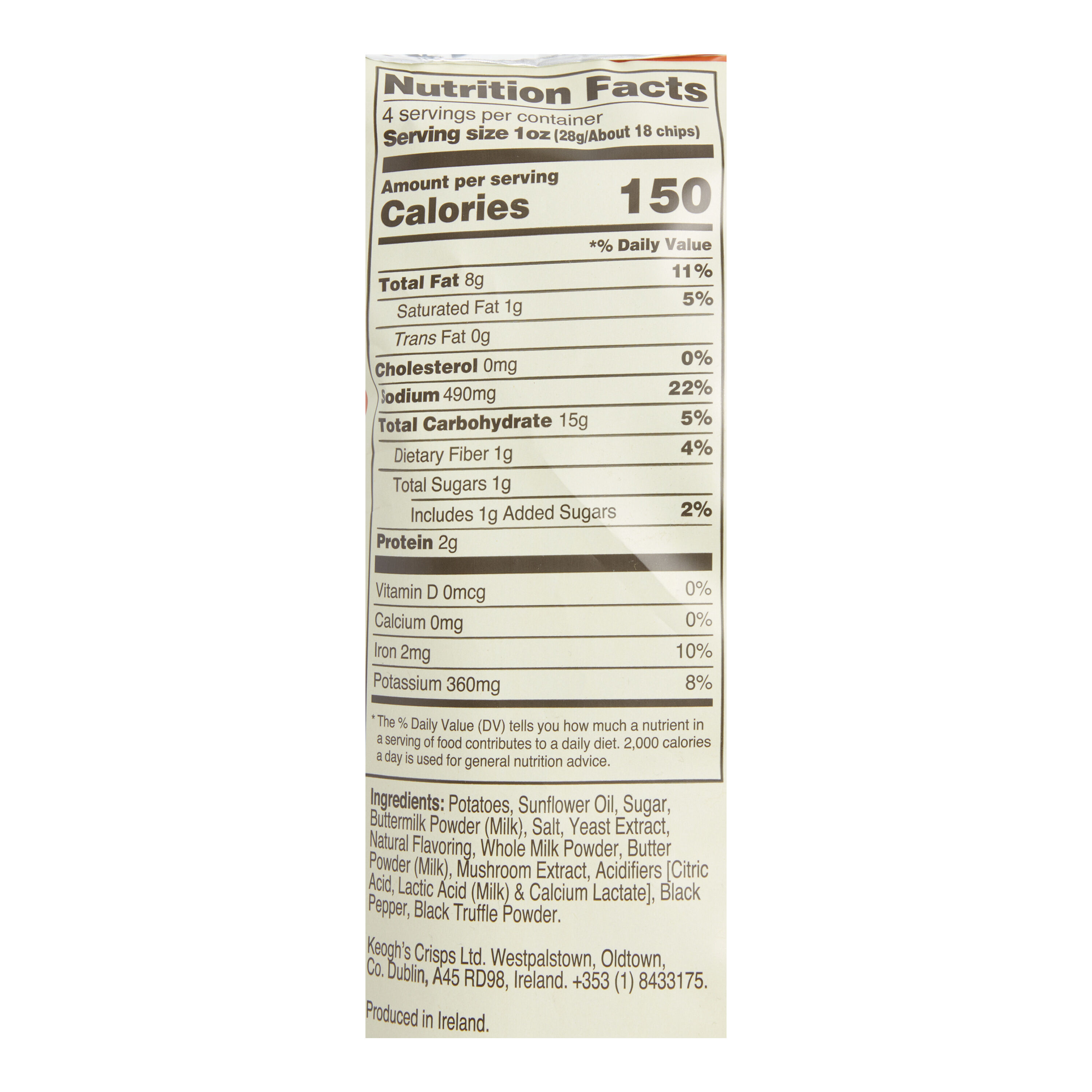 Keogh's Truffle and Real Irish Butter Potato Chips image number 2