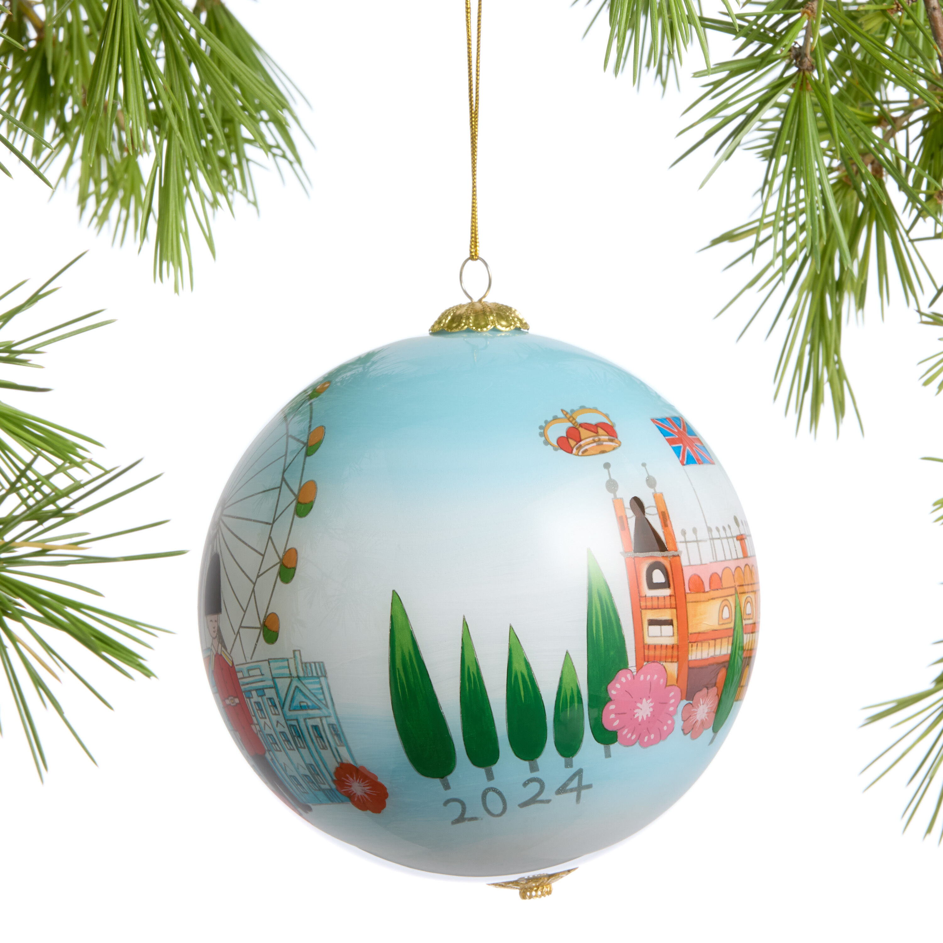 Li Bien London Global 2024 Glass Ball Ornament image number 1