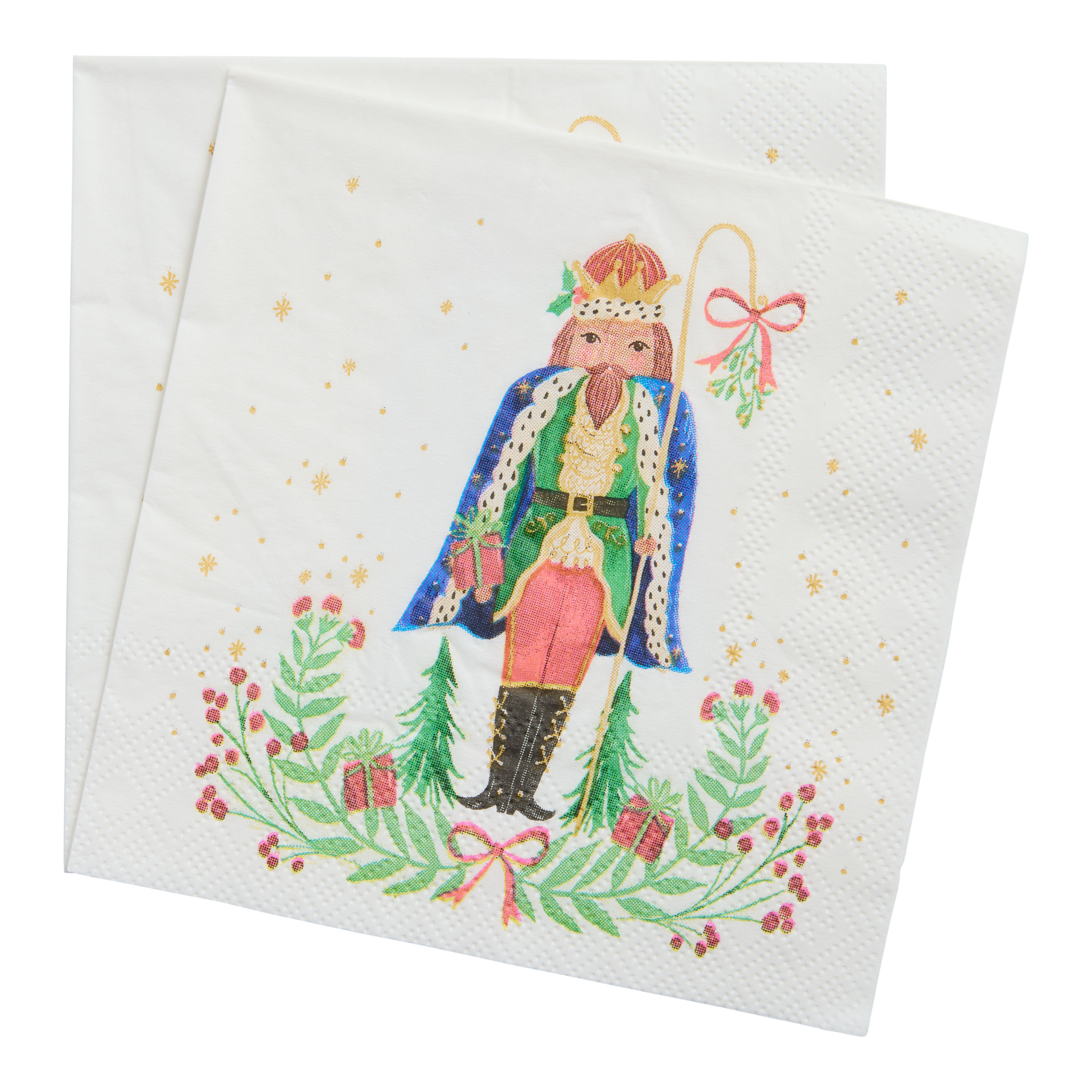 All the Trimmings Nutcracker Beverage Napkins 20 Count image number 0