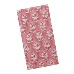 Fuchsia Floral Block Print Table Linen Collection
