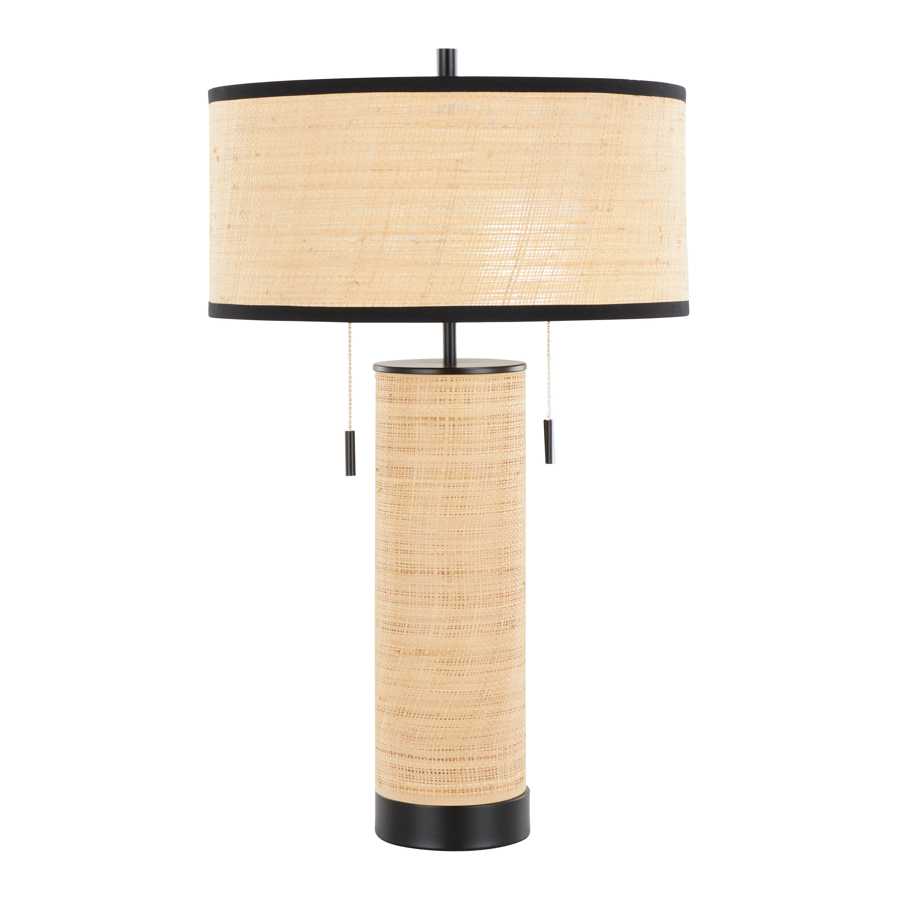 Lilou Natural Rattan and Metal Table Lamp image number 2