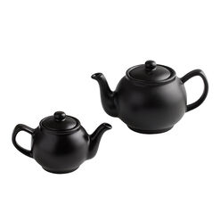 Price and Kensington Matte Black Ceramic British Teapot