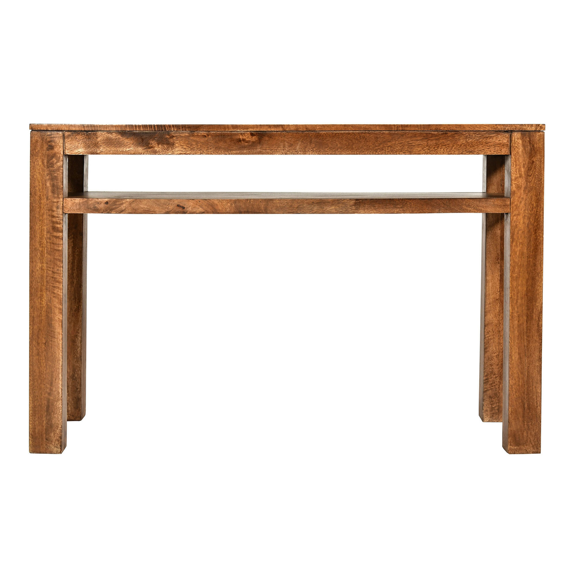 Furley Mango Wood Console Table with Shelf image number 2