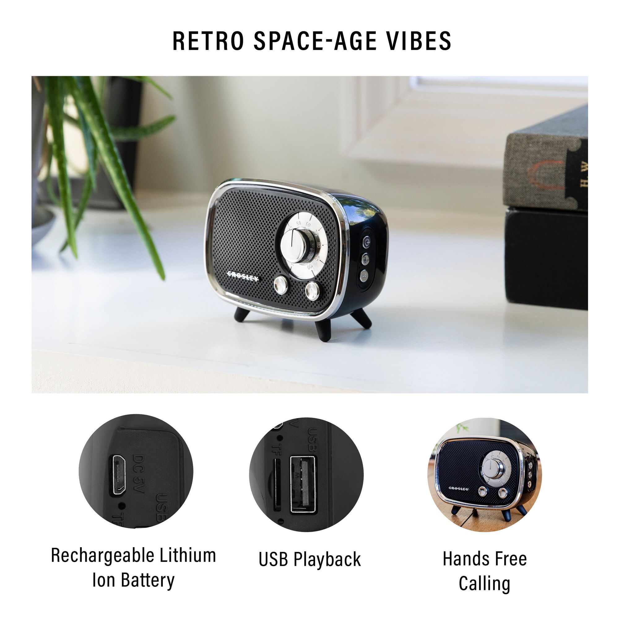 Crosley Bluetooth Speaker Not Working Crosley Rondo Retro Bluetooth Speaker - World Market