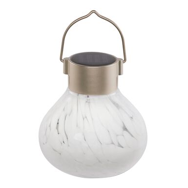 Handblown Glass Solar LED Lantern Handblown Glass Solar LED Lantern