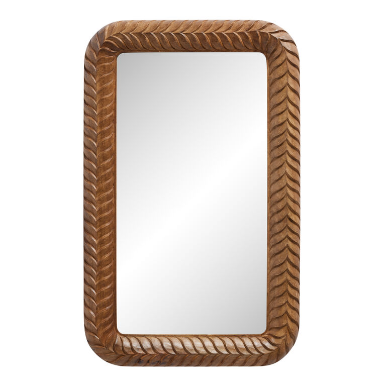 Carved Mango Wood Mirror Carved Mango Wood Mirror