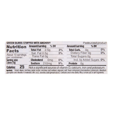Espinaler Anchovy Stuffed Green Olives Mini Can 3 Pack Espinaler Anchovy Stuffed Green Olives Mini Can 3 Pack