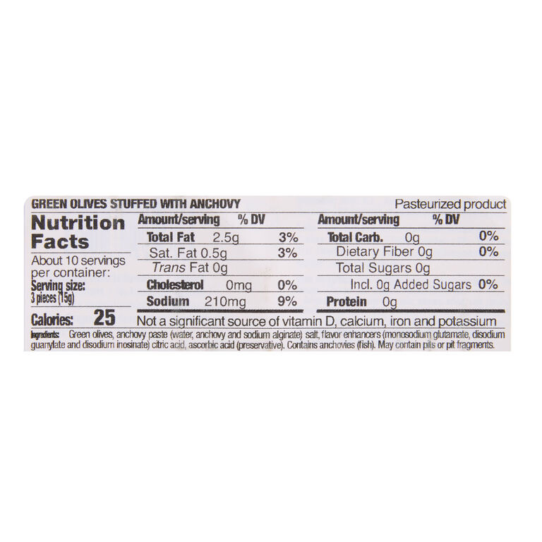 Espinaler Anchovy Stuffed Green Olives Mini Can 3 Pack image number 2