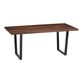 Cailen Mocha Live Edge Wood and Resin Dining Table image number 0