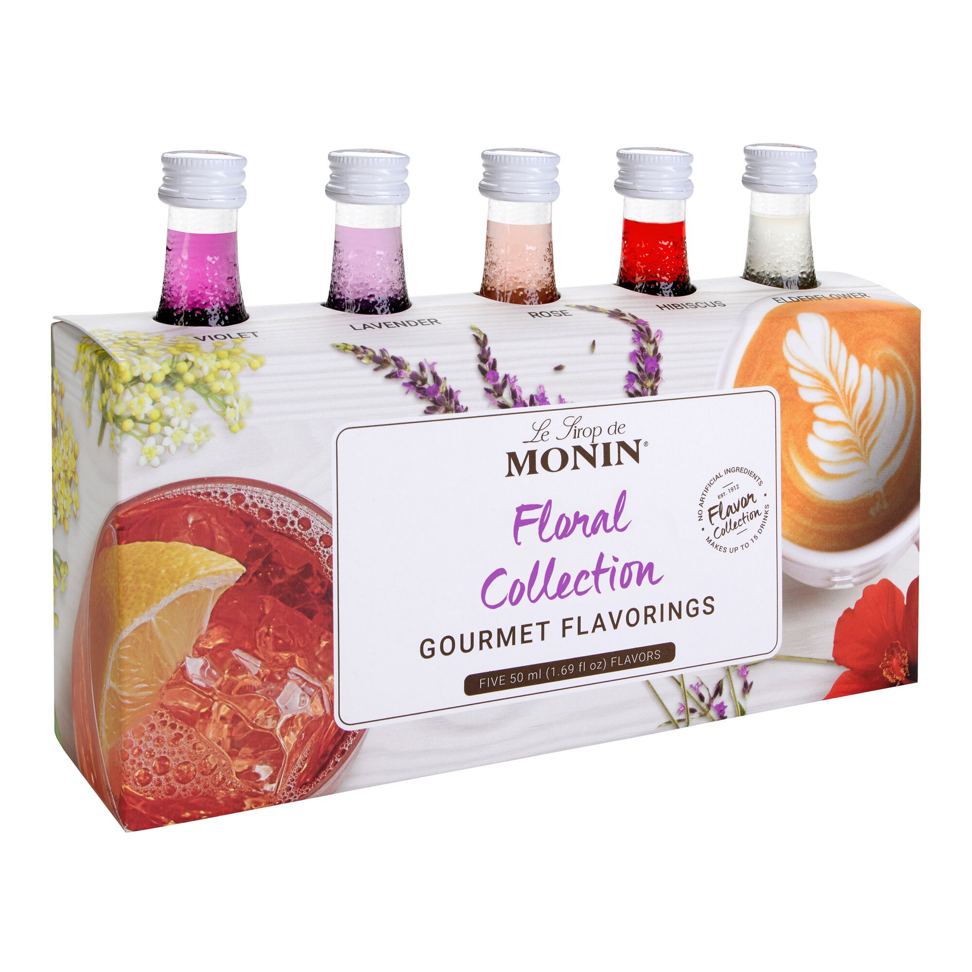 Monin Mini Floral Syrup Collection 5 Pack - World Market