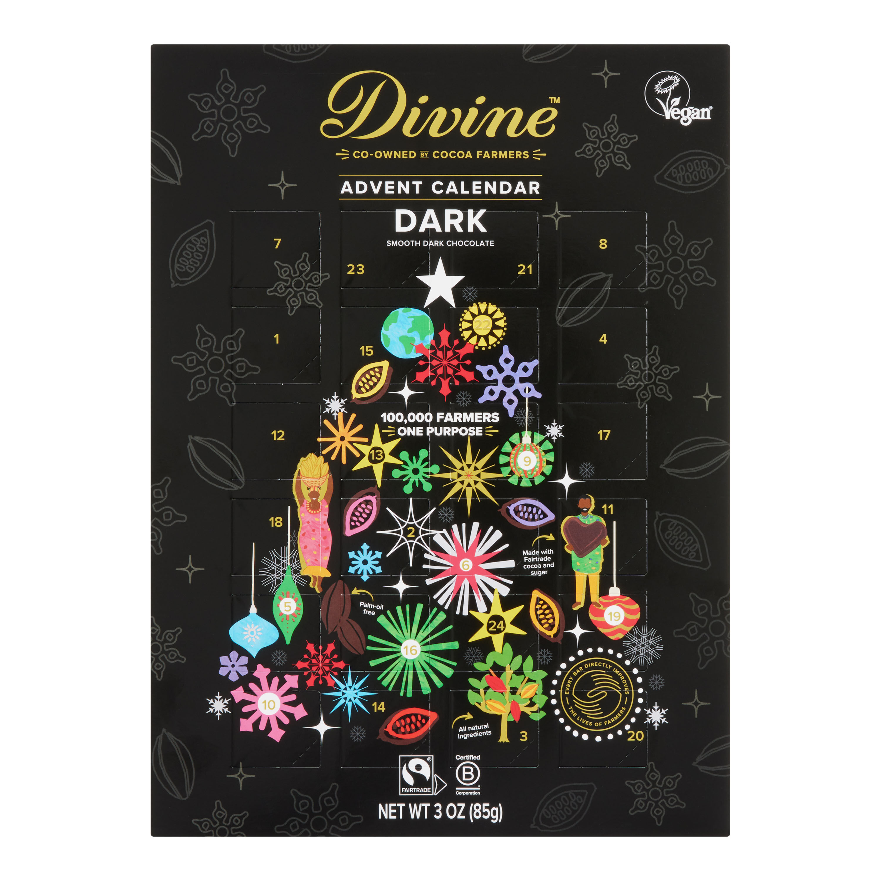 Divine Dark Chocolate Advent Calendar World Market