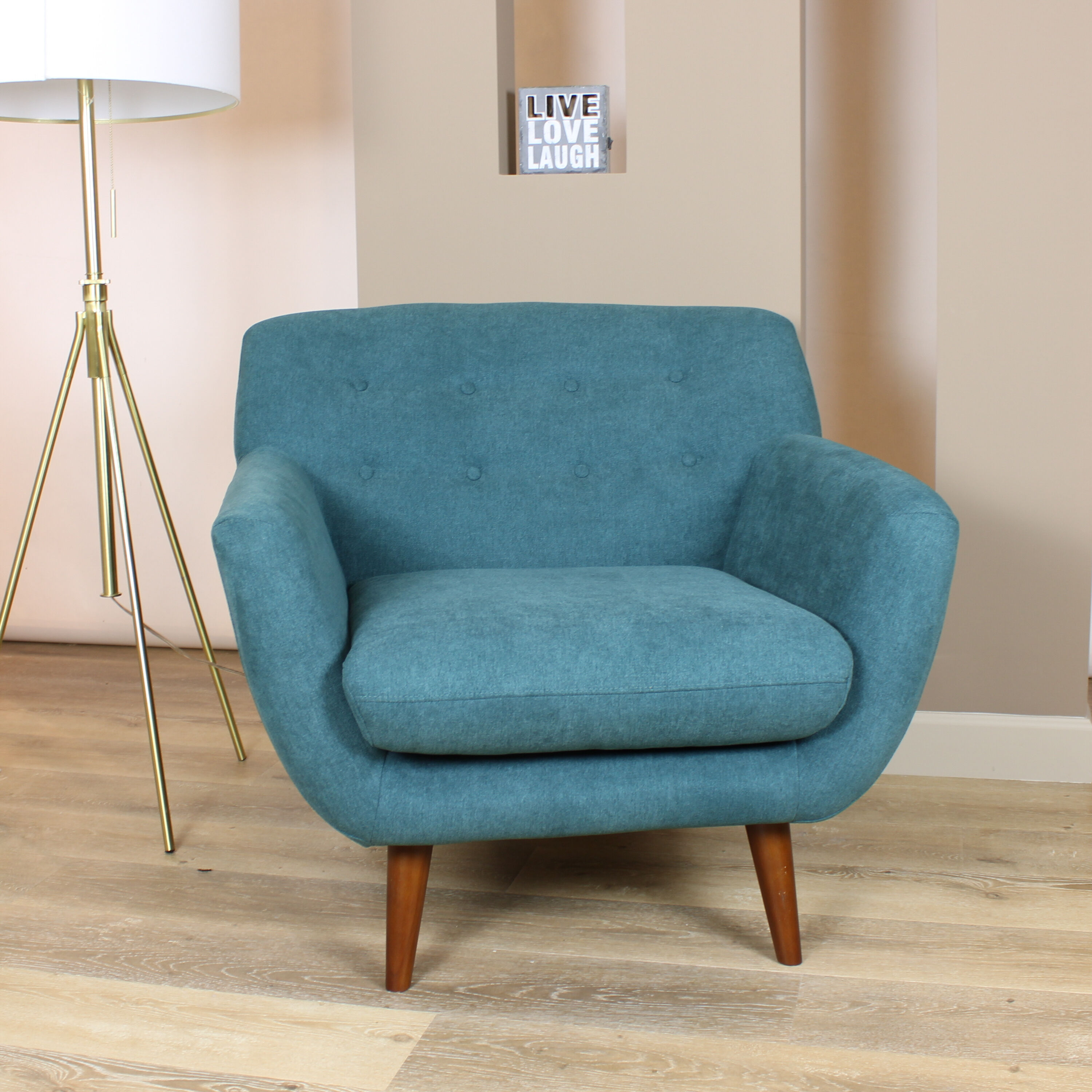 World market outlet blue velvet chair