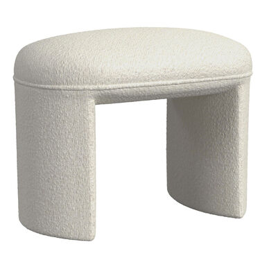 Glamis Oval Boucle U Shaped Upholstered Ottoman Glamis Oval Boucle U Shaped Upholstered Ottoman