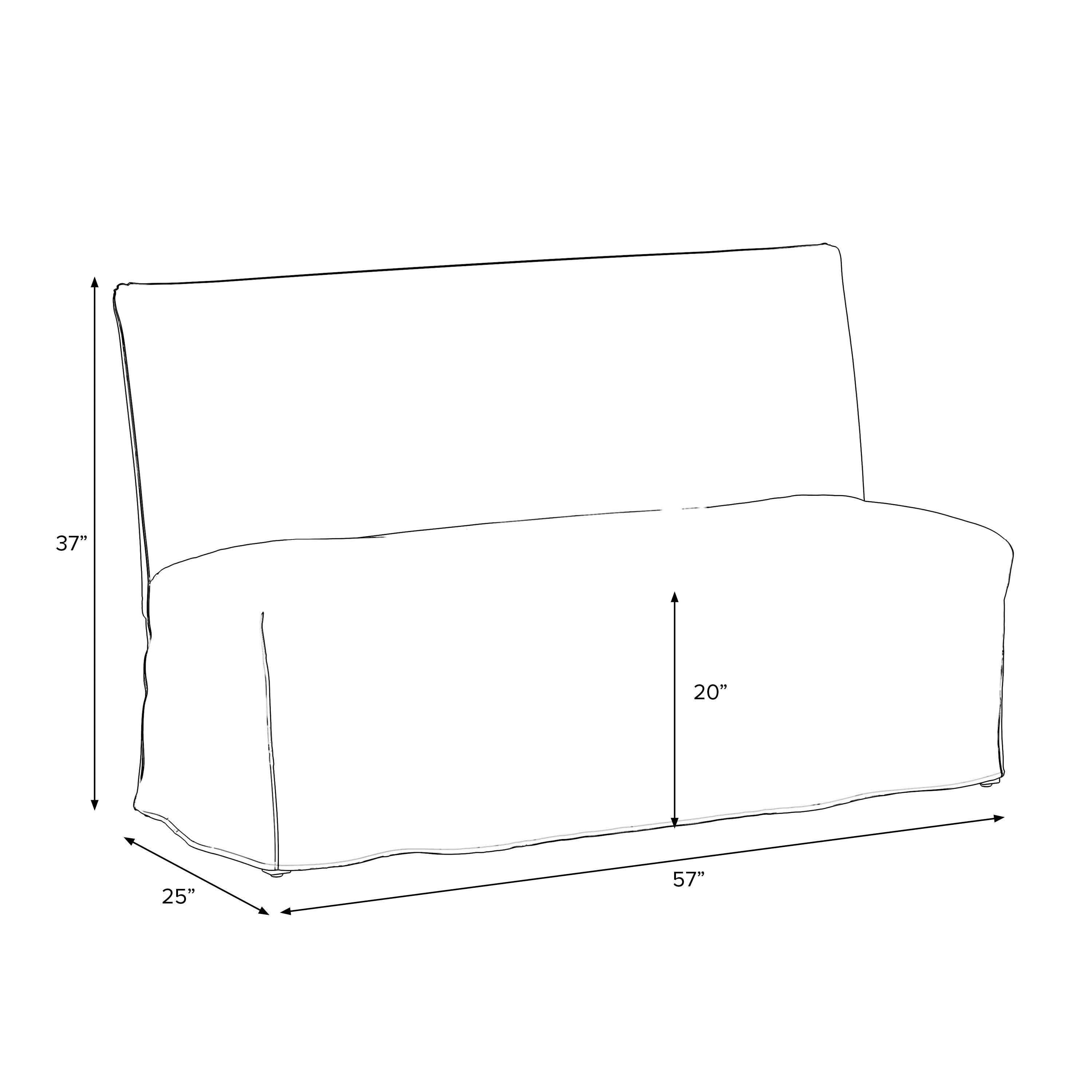 Landon Print Slipcover Banquette Dining Bench image number 5