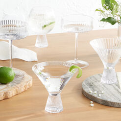 Daphne Ribbed Glassware Collection