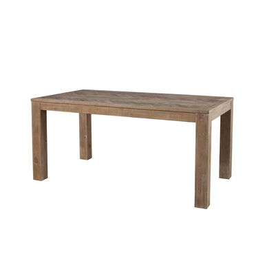 Keaton Weathered Pine and Herringbone Dining Table Keaton Weathered Pine and Herringbone Dining Table