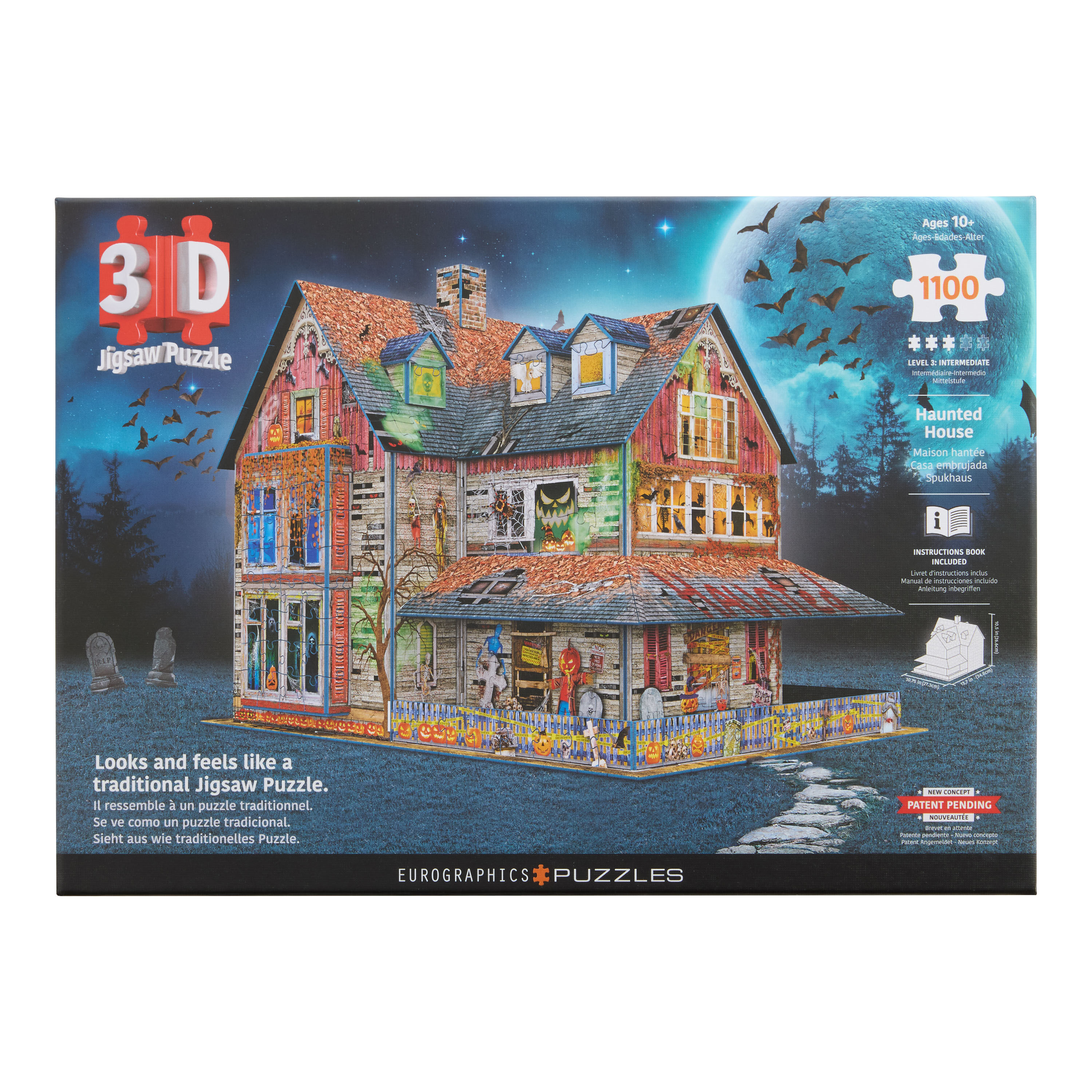 Eurographics Haunted House 1100 Piece 3D Jigsaw Puzzle image number 0