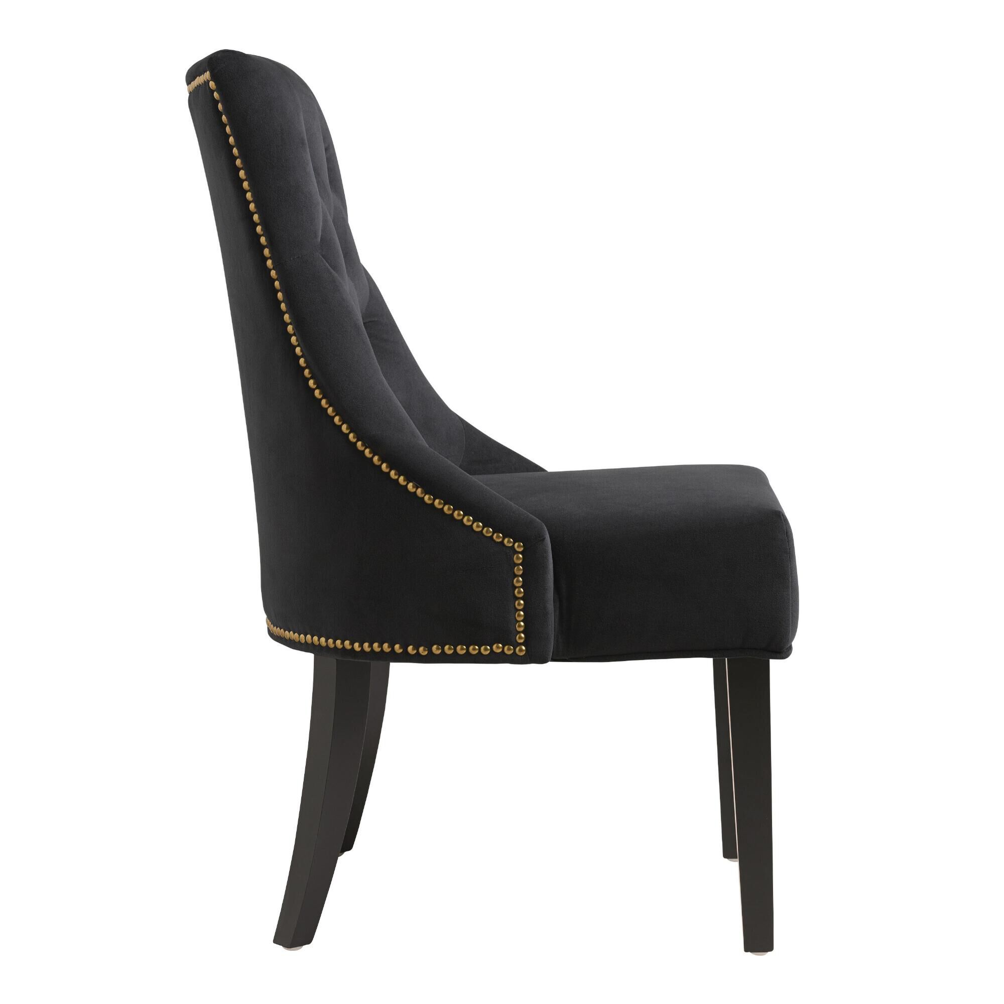 Lydia Tufted Upholstered Dining Chair 2 Piece Set World Market