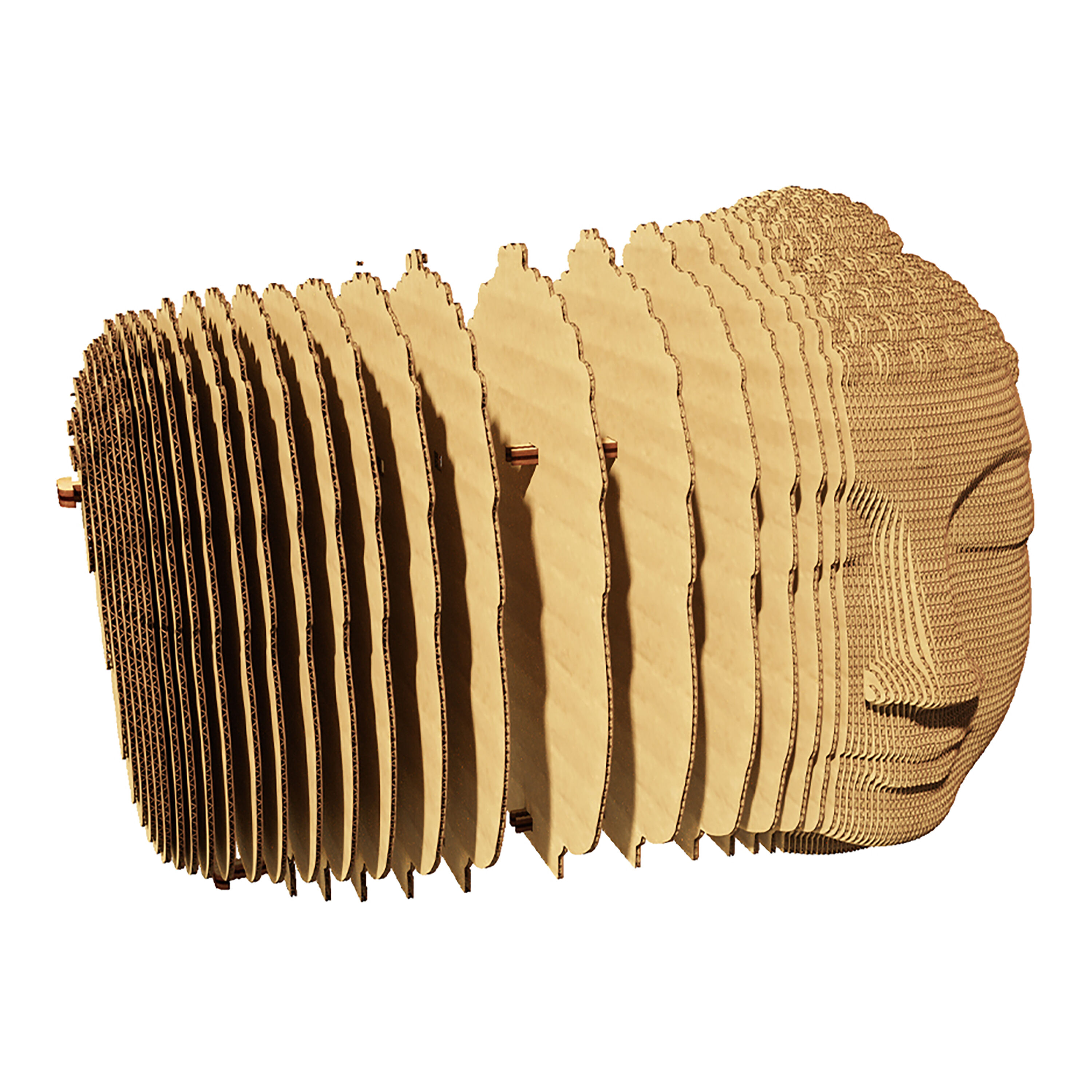 Cartonic Buddha 3D Cardboard Sculpture Puzzle image number 2