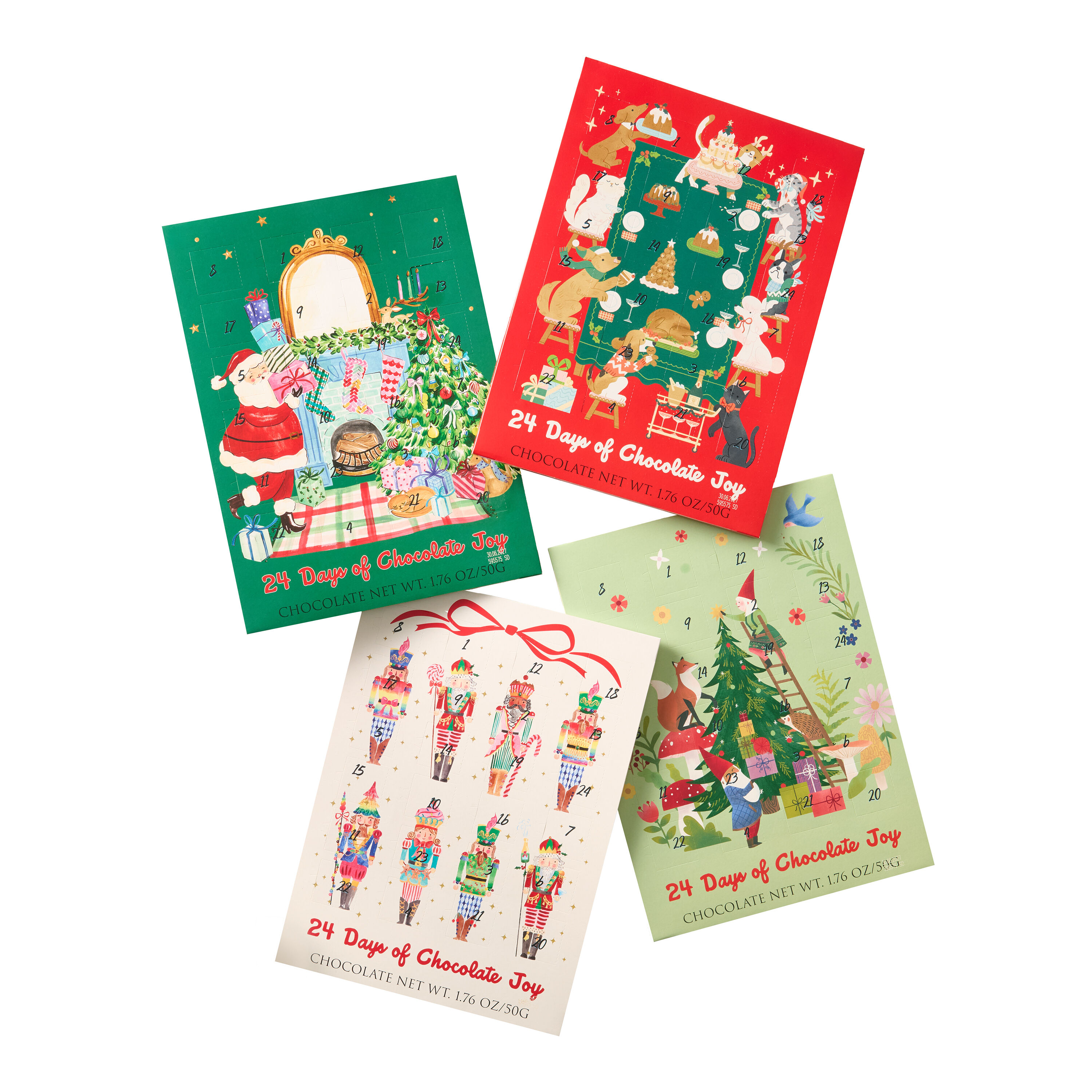 Wawi Chocolate Advent Calendar Set of 4 image number 0