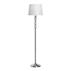 Vida Silver And Acrylic Floor Lamp