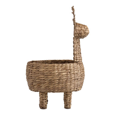 Natural Water Hyacinth Reindeer Shaped Basket Natural Water Hyacinth Reindeer Shaped Basket