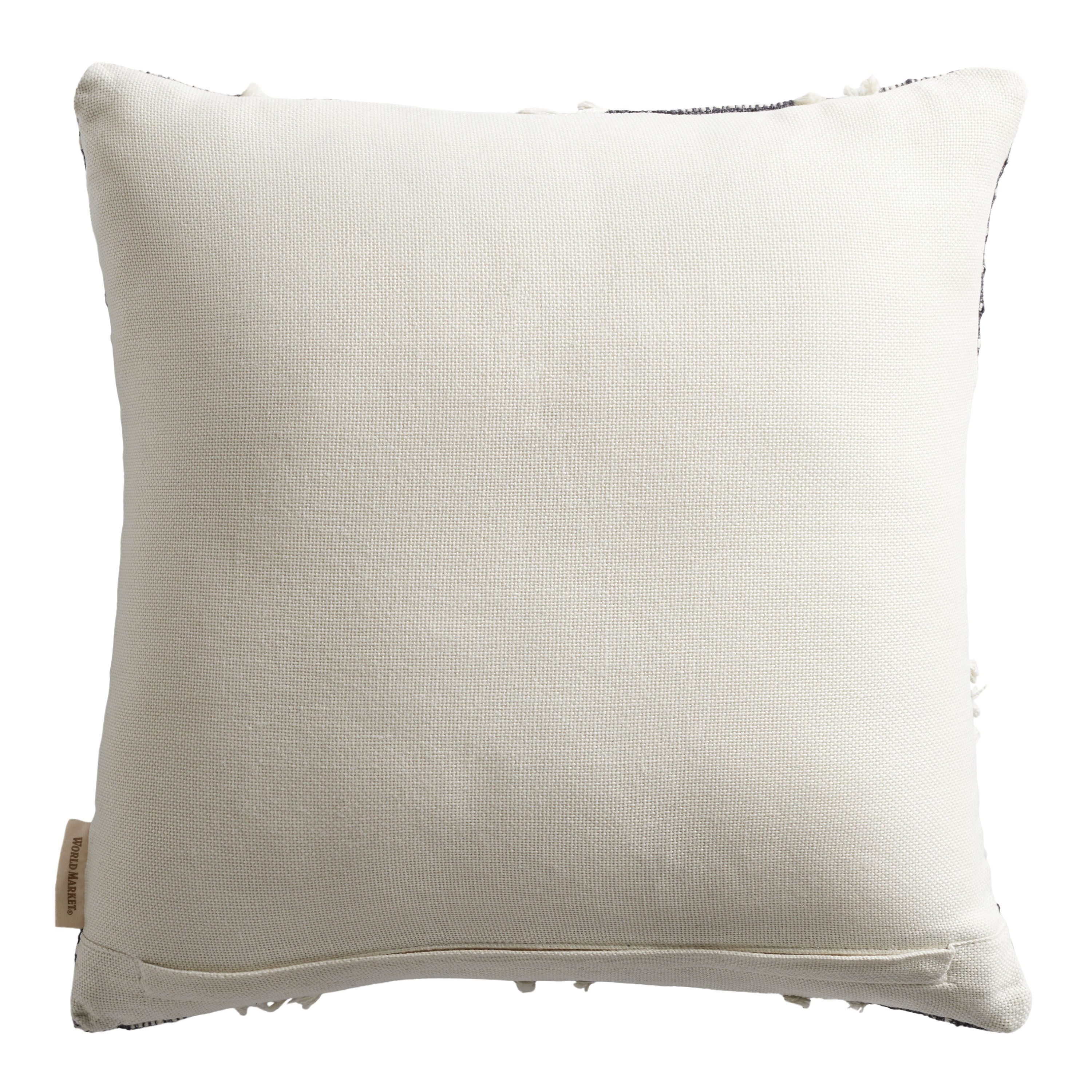 Ivory shop fringe pillow