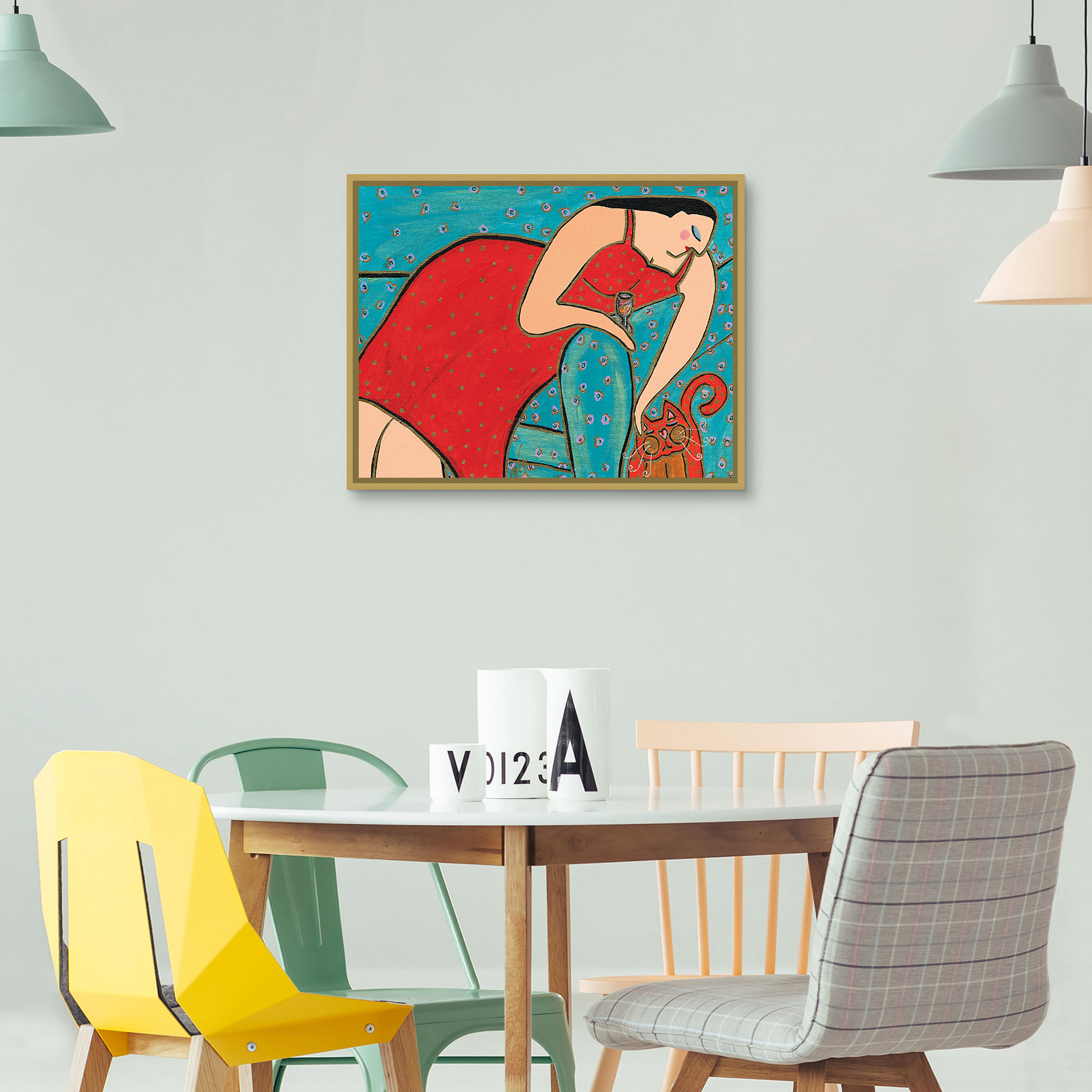 Big Diva How Was Your Day by Wyanne Framed Canvas Wall Art image number 1