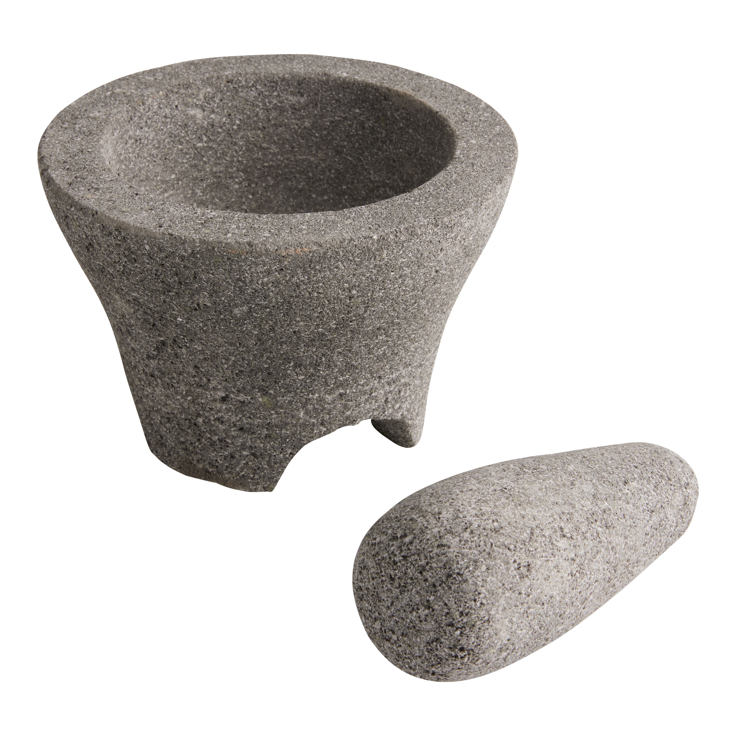 Small Lava Stone Mortar and Pestle image number 1