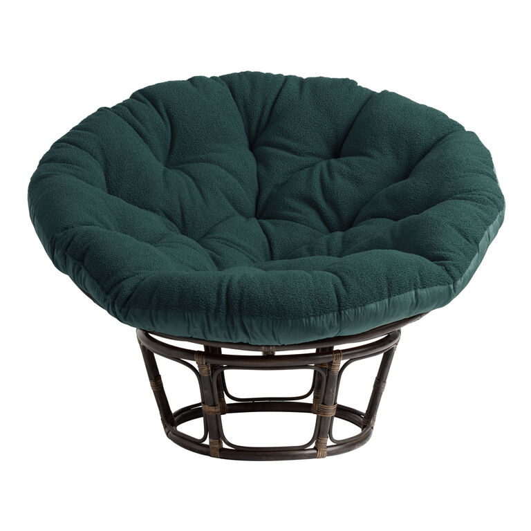 Papasan Chair Frame and Sherpa Cushion Collection image number 4