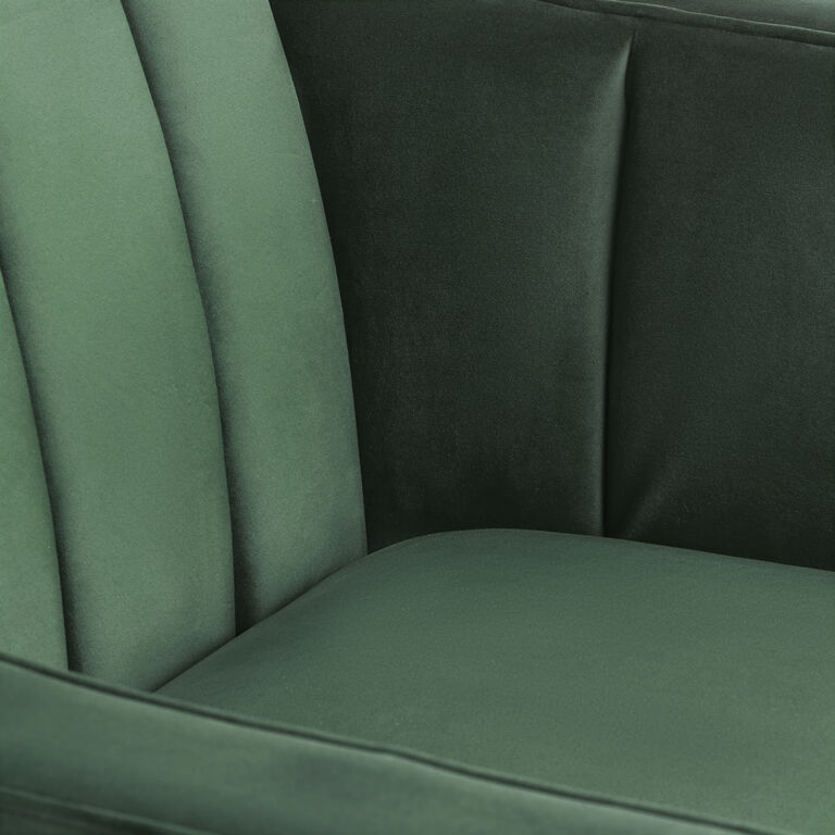 Leanna Channel Tufted Velvet Club Chair image number 5