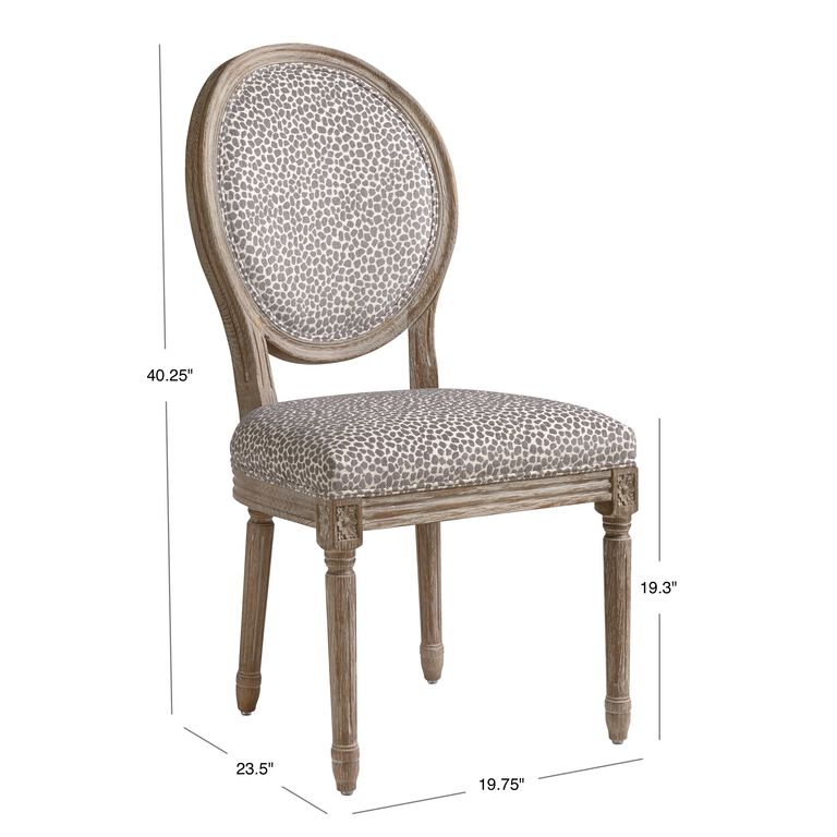 Paige Round Back Upholstered Dining Chair Set of 2 - World Market
