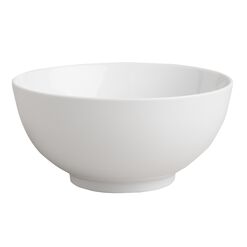 Medium White Porcelain All Purpose Bowls Set Of 2