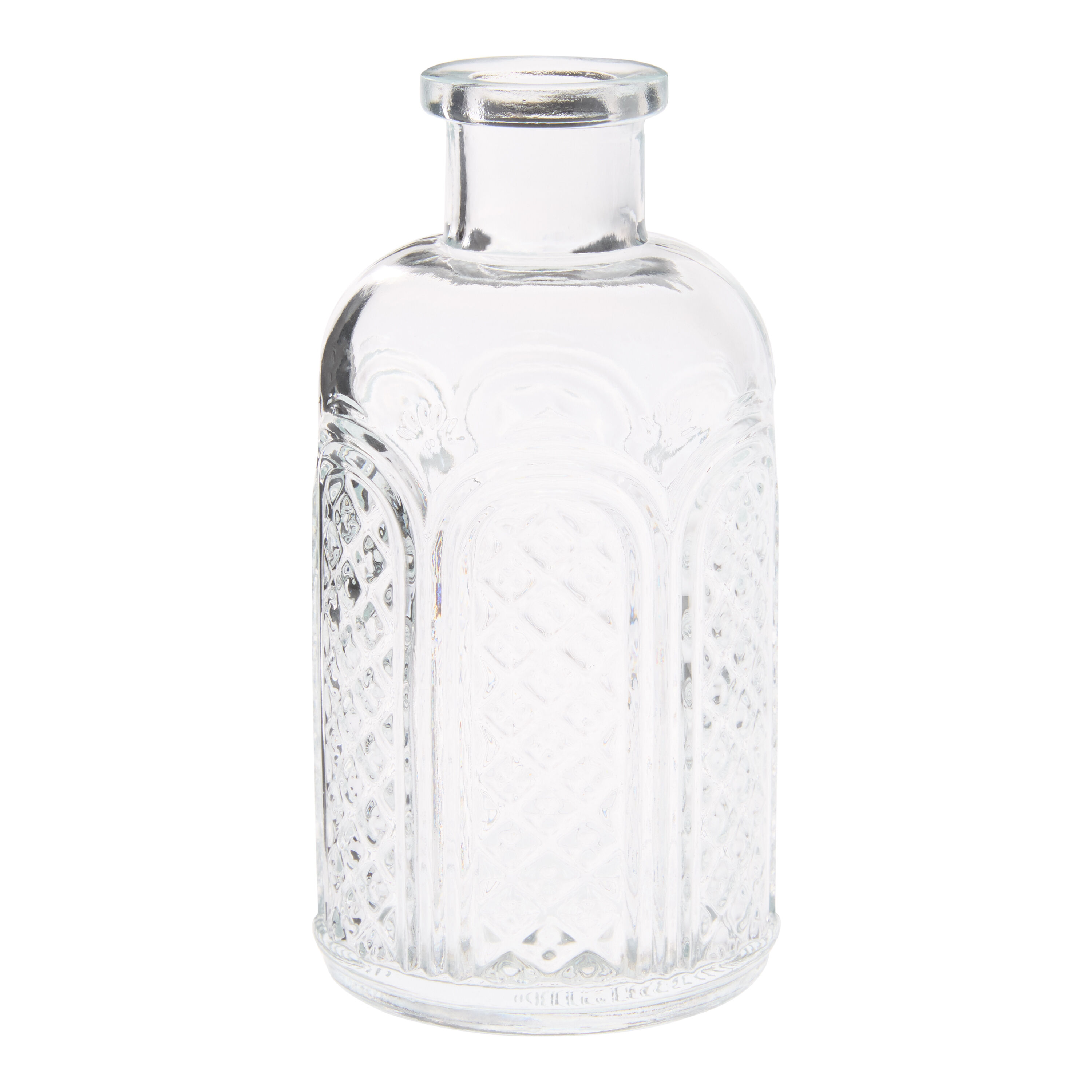 Pressed Glass Lattice Bud Vase image number 0