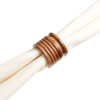 Turned Wood Napkin Rings Set of 4 Turned Wood Napkin Rings Set of 4