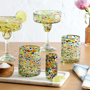 Pinata Confetti Handcrafted Recycled Margarita Glass Pinata Confetti Handcrafted Recycled Margarita Glass
