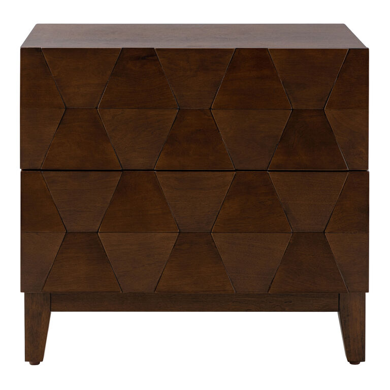 Cadenza Walnut Nightstand with Drawers and Charging Port image number 3