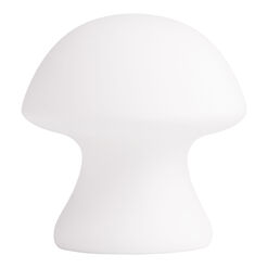 Kikkerland White Porcelain Mushroom LED Light