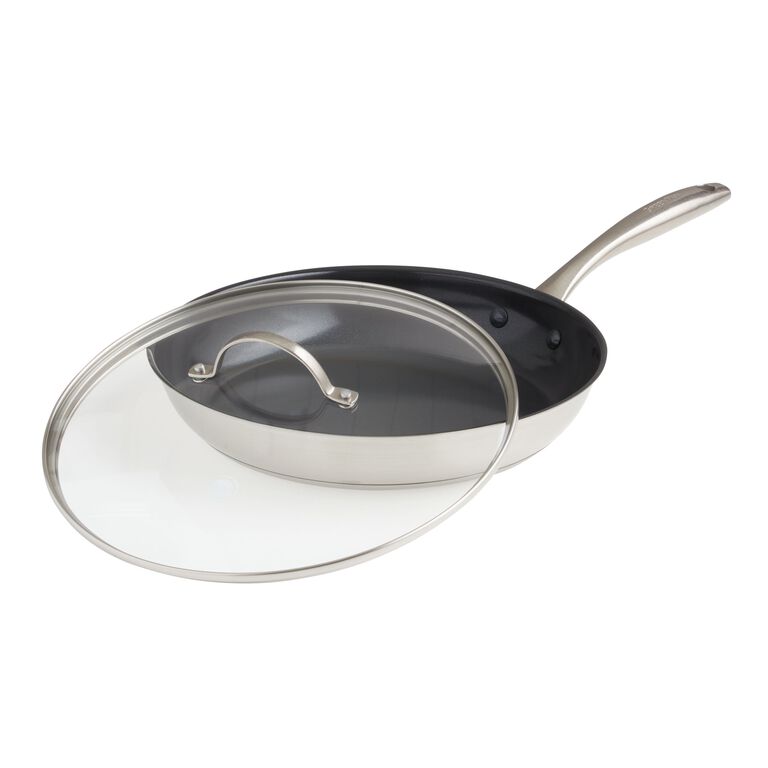 GreenPan Marina Nonstick Ceramic Frying Pan With Lid 12 Inch - World Market