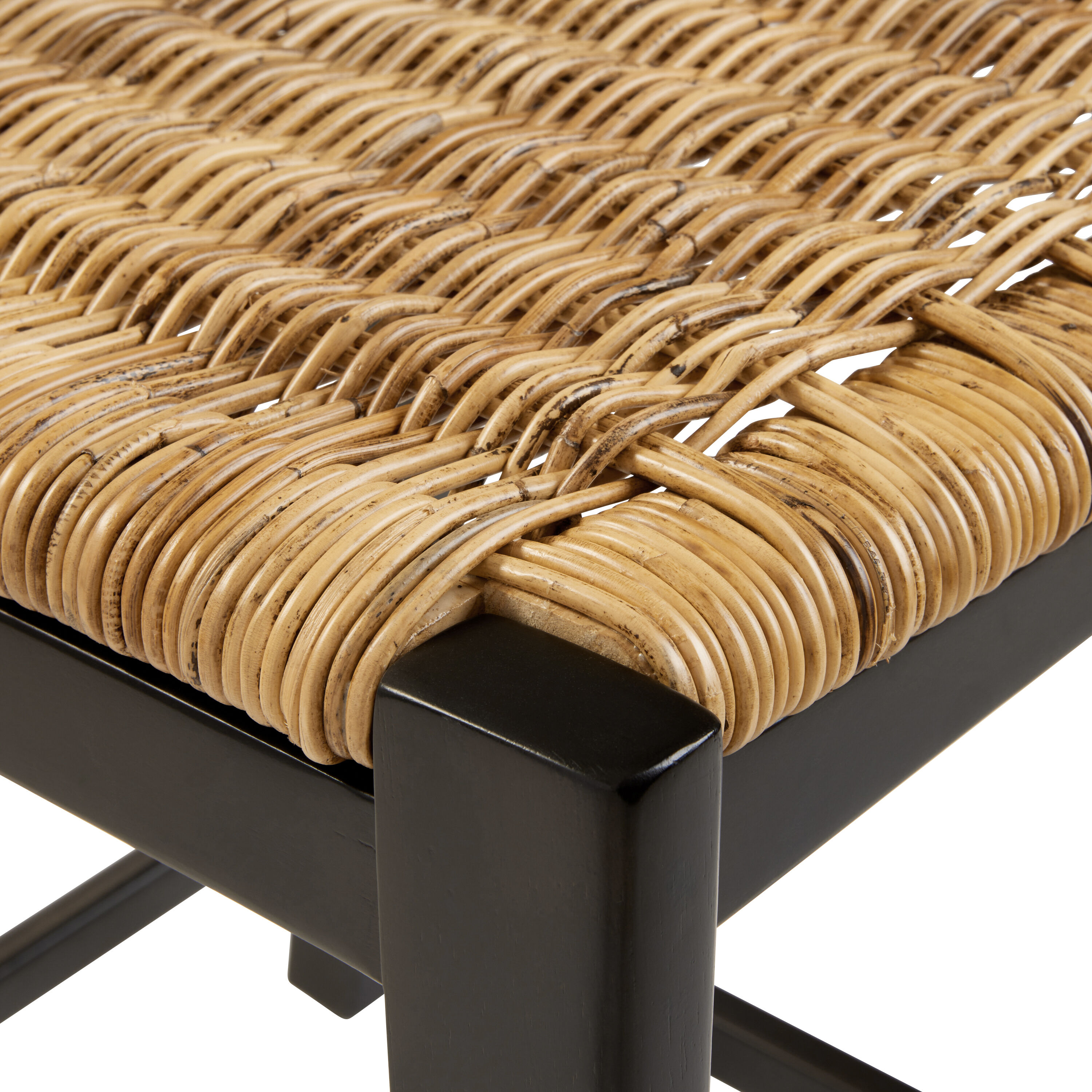 Rattan counter best sale stool with back
