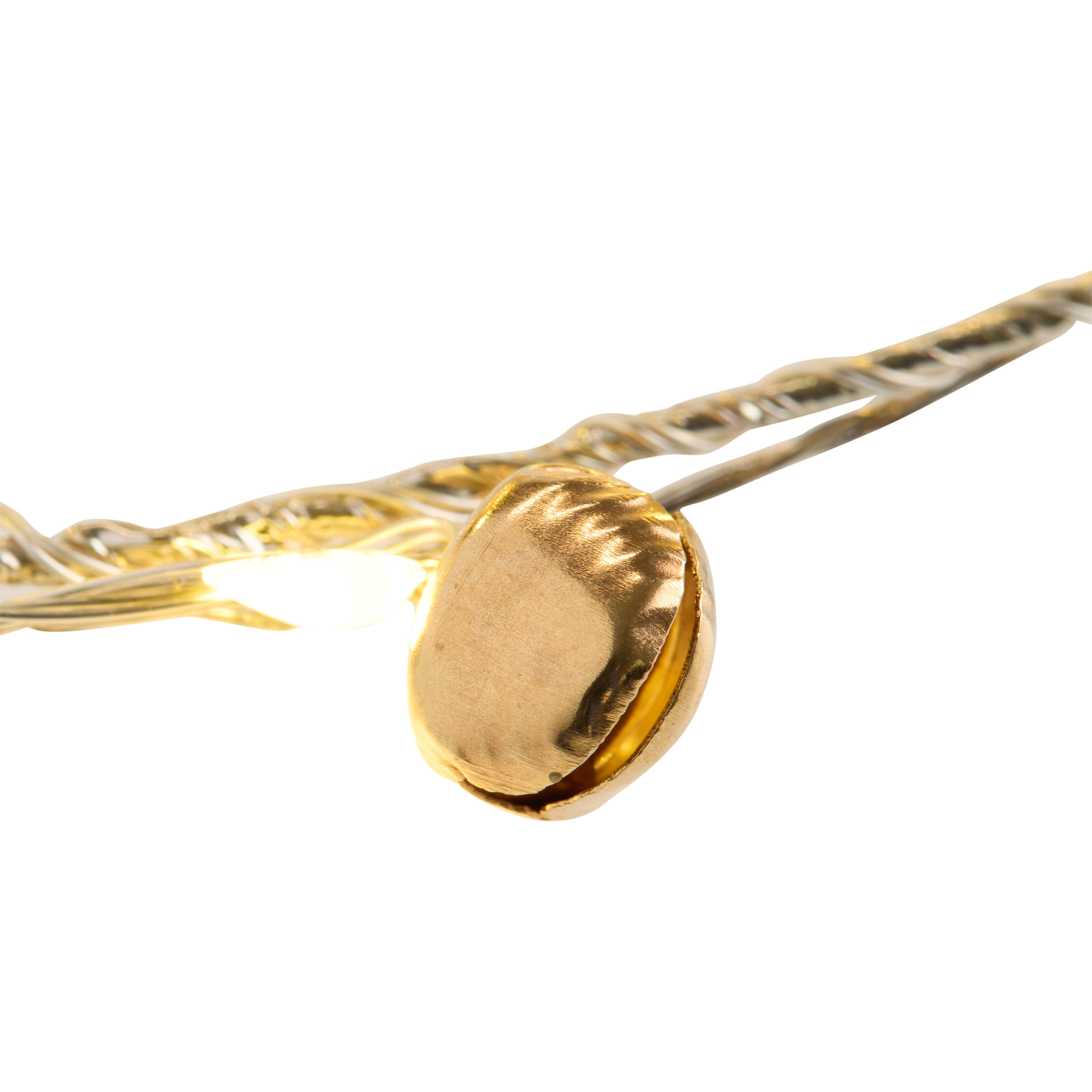 Gold Bell Micro LED Battery Operated String Light Garland image number 3